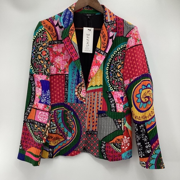 Shaye Jackets & Blazers - Women's Colorful Patchwork Blazer